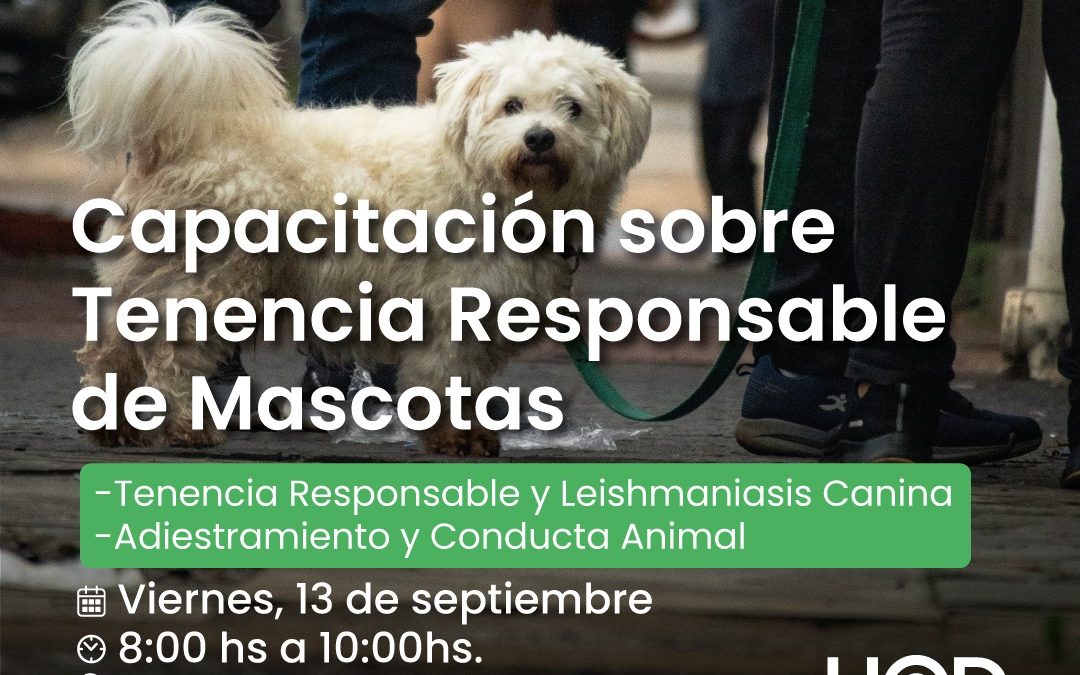 Capacitación sobre tenencia responsable de mascotas